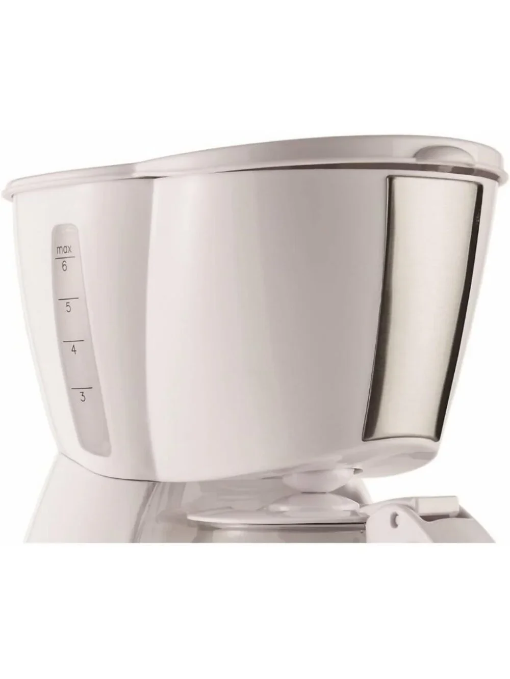 Compact 4-Cup Coffee Maker in White - Perfect for Home or Office Brewing